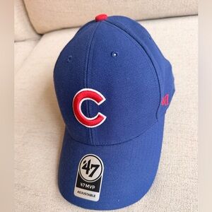 47 Royal Blue Baseball Cap with Red and White C Logo